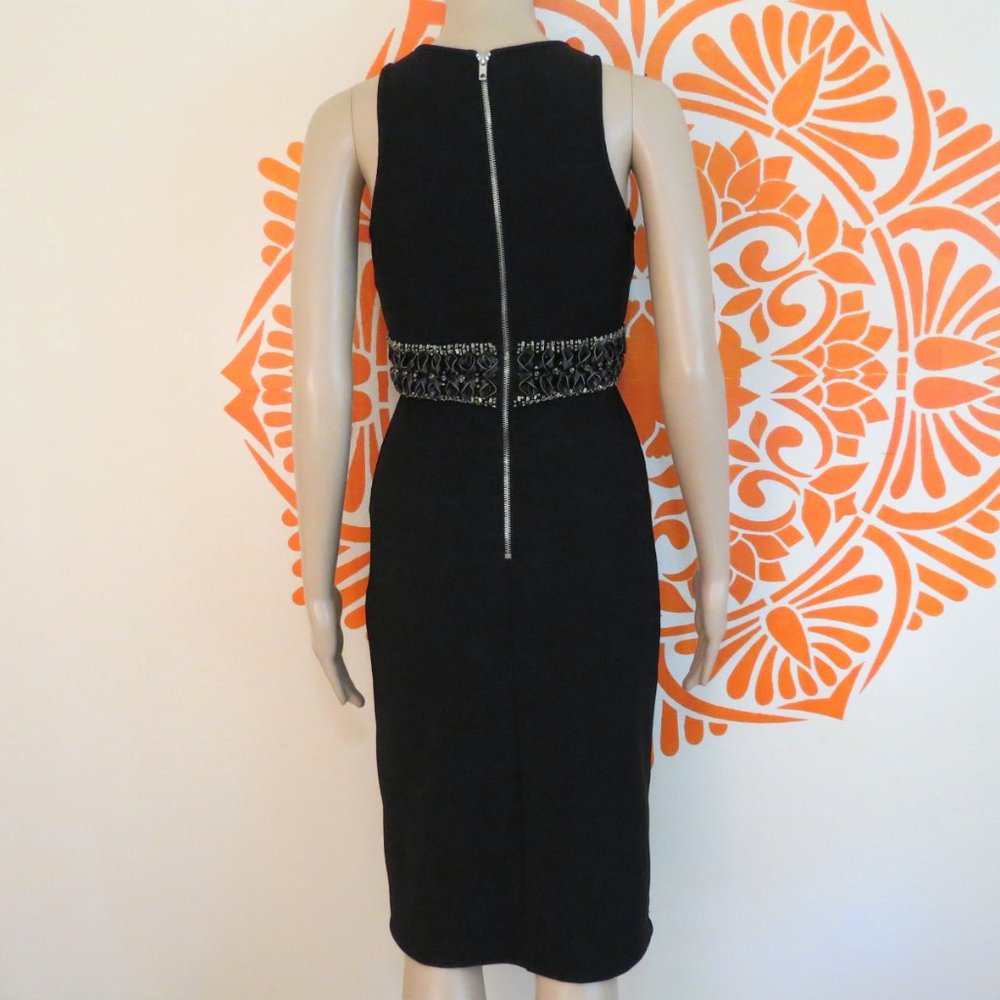 Topshop Black Fitted Rhinestone Dress 2 - Picture 3 of 3